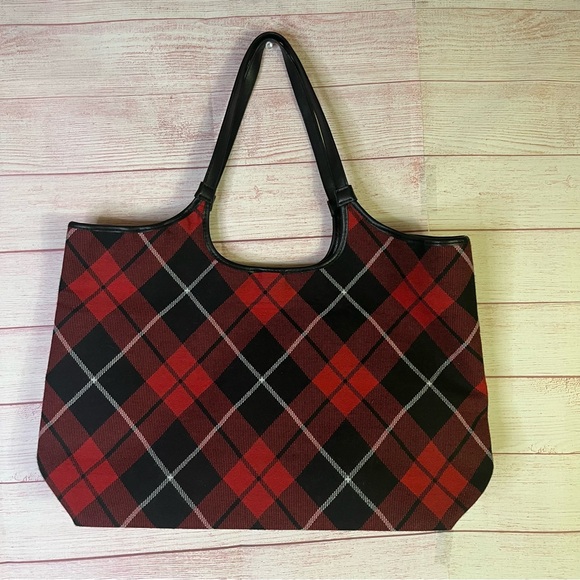 Victoria’s‎ Secret Plaid Sherpa Logo Travel Tote - Picture 5 of 5